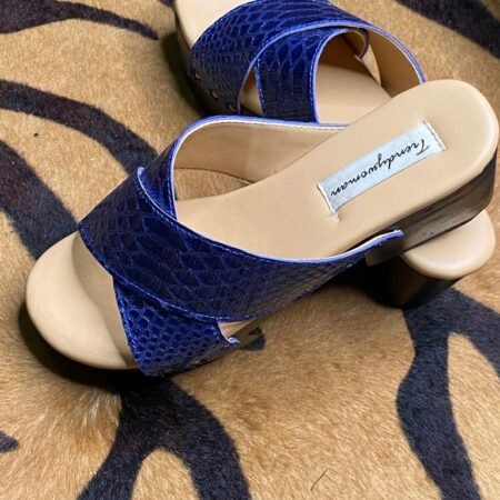 Genuine Platform Criss Cross Slippers